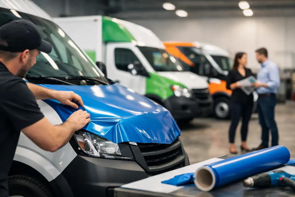Guia de envelopamento empresarial para frotas