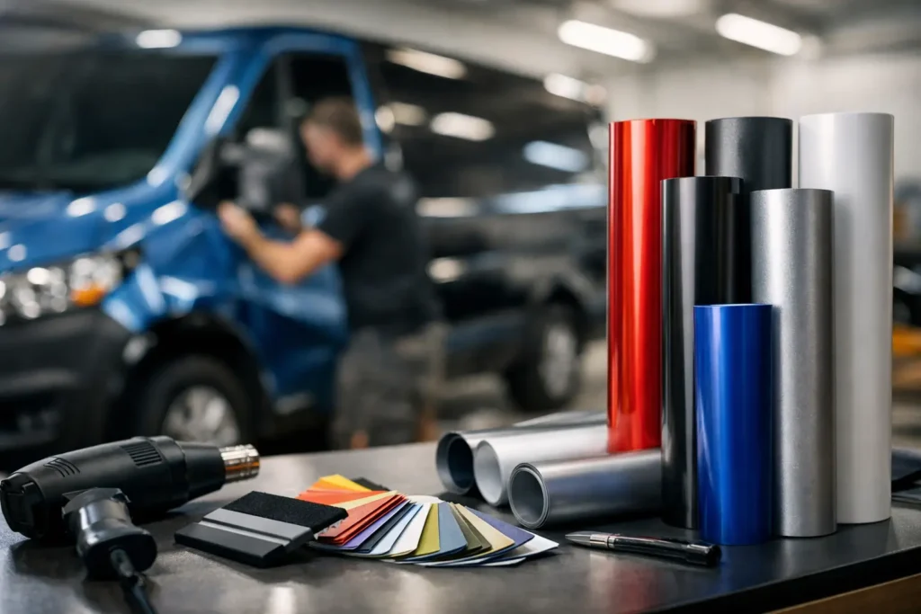 Melhores materiais para envelopamento comercial